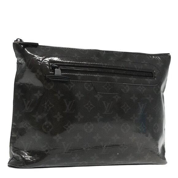 LOUIS VUITTON Eclipse Glaze Pochette Cosmos Clutch Bag M63373 LV Auth 94116 - Picture 2 of 15
